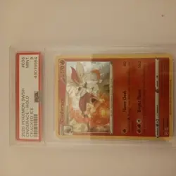 PSA 9 MINT Cinderace SWSH Base Cracked Ice Holo Pokemon Card 036/202 - Image 1