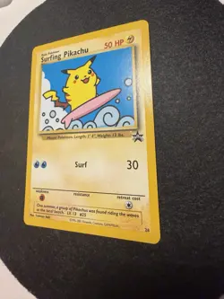 Pokemon TCG Surfing Pikachu Black Star Promo Card 28 NM - Image 3