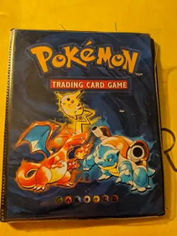 Pokemon Card Binder Vintage Pokemon Pikachu Charizard Original WOTC 1999 NICE! - Image 1