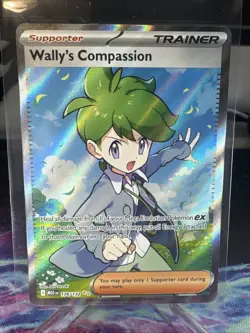 Pokemon TCG Wally's Compassion 176/132 Mega Evolution Ultra Rare Card NM/M - Image 1