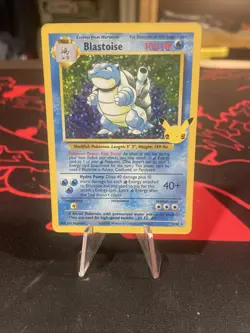Blastoise 2/102 Celebrations Textured Holo Pokemon Card Near Mint Condition - Image 1