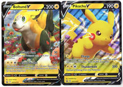 Pokemon Jumbo Card Lot of 5 Oversized w/Pikachu, Zapdos, Boltund & Hatterene - Image 1