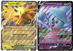 Pokemon Jumbo Card Lot of 5 Oversized w/Pikachu, Zapdos, Boltund & Hatterene - Image 2