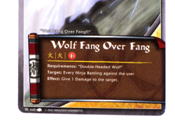 Naruto Wolf Fang Over Fang J445 1st Edition Collectible Card Game CCG TCG Common - Image 3