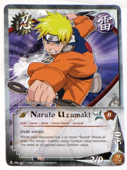Naruto Uzumaki 256 Collectible Card Game 2008 Battle Of Destiny Unlimited - Image 1