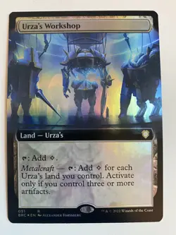 Urza’s Workshop *FOIL EXT ART* MTG NM/MT Commander Excl. BRO Combined Ship - Image 1
