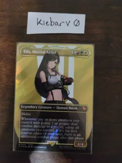 Tifa, Martial Artist (Borderless) (Surge Foil) Commander: Final Fantasy Foil - Image 1