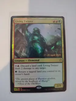 MTG- War Of The Spark: Living Twister [FOIL] Pre-release Promo - Image 1