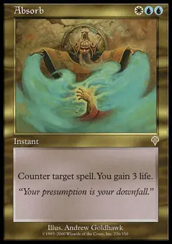 MTG-1x-Light Play, English-Absorb-Invasion - Image 1