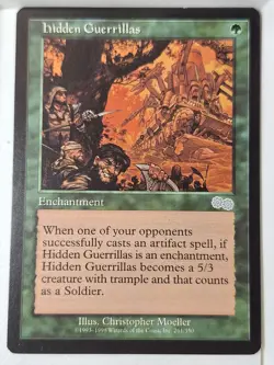 Hidden Guerrillas - Urza's Saga - Magic the Gathering MTG Nice! - Image 1