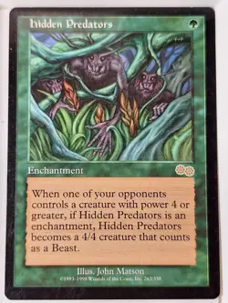 Hidden Predators - Urza's Saga - Magic the Gathering MTG Nice! - Image 1