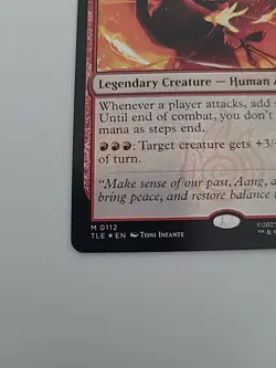 Avatar Roku, Firebender Magic the Gathering Avatar: the Last Airbender TLE FOIL - Image 4