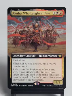 Magic the Gathering - Foundations - Alesha, Who Laughs at Fate - Extended Art - Image 1