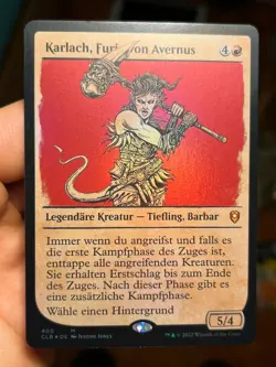 GERMAN Showcase Foil Karlach, Fury of Avernus • Pack Fresh • Mtg (1684) - Image 1