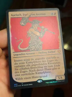 GERMAN Showcase Foil Karlach, Fury of Avernus • Pack Fresh • Mtg (1684) - Image 2