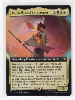 MTG Final Fantasy Commander Mythic #192 Yuna Grand Summoner - Image 1
