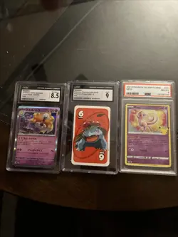 3 Graded Pokemon Slabs Mint 8 To Mint 9 - Image 1
