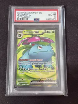 2023 POKEMON MEW EN-151 ULTRA RARE #182 VENUSAUR EX PSA 10 See Picture - Image 1