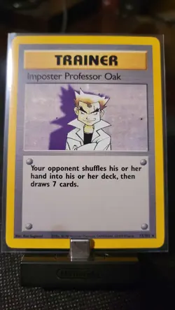 Imposter Professor Oak - Unlimited - 73/102 - Base Set - LP/MP - Image 1
