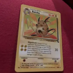 Pokemon TCG Raichu 29/62 Fossil Unlimited 1999-2000 Wizards Rare NM/LP++ - Image 4