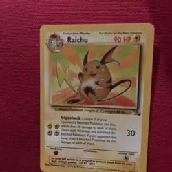 Pokemon TCG Raichu 29/62 Fossil Unlimited 1999-2000 Wizards Rare NM/LP++ - Image 5