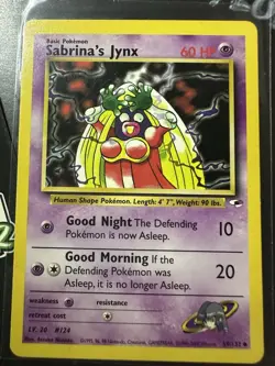 Sabrina's Jynx 59/132, Gym Heroes, Pokemon TCG, 2000, Vintage WOTC, Uncommon, NM - Image 1