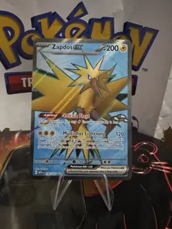 Pokemon TCG Zapdos EX 192/165 Scarlet & Violet 151 Holo English - Image 1