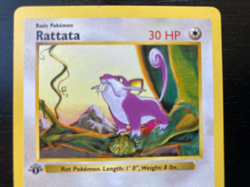 Pokemon Shadowless 1st Edition Rattata 61/102 Base Set EX/NM Free Shipping - Image 3