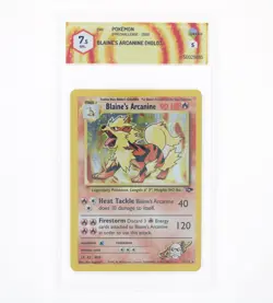 Pokemon- Blaine's Arcanine (Holo) - Gym Challenge 2000 -1/132-GRAAD 7.5- NM+ ENG - Image 1
