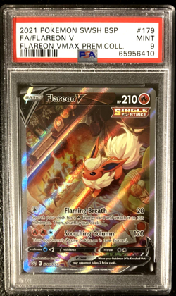 2021 Pokemon Flareon V Premium Coll. SWSH179 SWSH: Sword & Shield Promo PSA 9 - Image 1