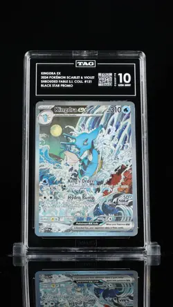 Kingdra EX 131 Scarlet & Violet Black Star Promo Pokemon TCG TAG 10 Gem Mint - Image 1