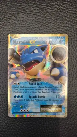 Pokemon TCG Blastoise EX XY Evolutions 21/108 Holo Rare EX NM - Image 1