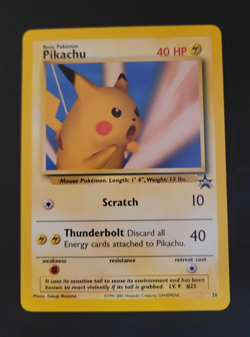 Pikachu SNAP Promo 26/53 Wotc Black Star Promo Pokemon NM 03 - Image 1