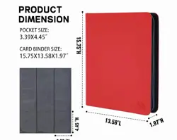 pokemon Laser Engraved 9 Pocket Charmander & Charizard Top Loader binder - Image 1