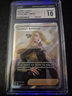 Cynthia's Ambition Pokemon (2022) Brillant Stars - 169/172. CGC 10 Gem Mint - Image 1