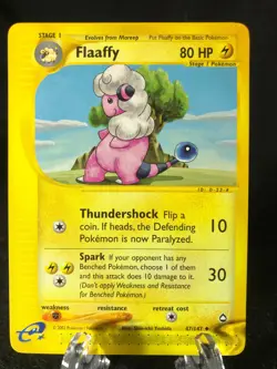 Flaaffy 047/147 Aquapolis Uncommon Pokemon TCG NM Never Played - Image 1