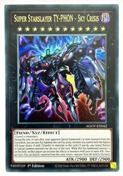 AGOV-EN042 Super Starslayer TY-PHON - Sky Crisis - Ultra 1st Ed Near Mint YuGiOh - Image 1