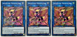 3 x GRCR-EN051 Inzektor Picofalena - Super Rare 1st Edition Near Mint YuGiOh - Image 1