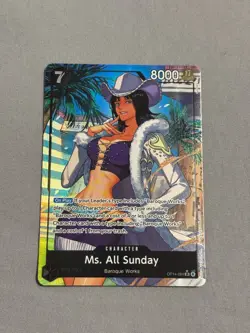 Ms. All Sunday - OP14-084 (Alternate Art) - The Azure Sea's Seven | One Piece - Image 1