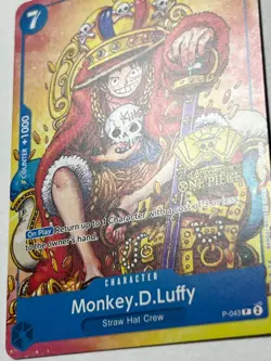 Monkey.D.Luffy (2nd Anniversary Stamped Promo) P-043 One Piece TCG English - Image 4