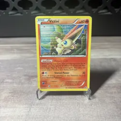 Pokemon TCG Victini Holo Rare Card 23/113 Legendary Treasures Crease - Image 1