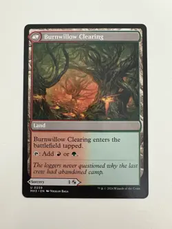 Stump Stomp / Burnwillow Clearing MTG Magic the Gathering Card NM Near Mint MH3 - Image 2