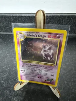 Pokemon TCG Sabrina's Gengar Holo Card 14/132 Gym Heroes Series Near Mint - Image 1