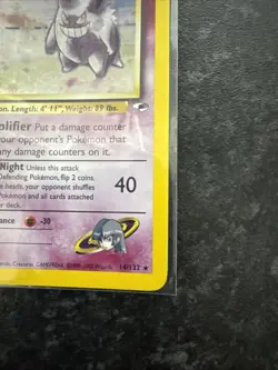 Pokemon TCG Sabrina's Gengar Holo Card 14/132 Gym Heroes Series Near Mint - Image 4