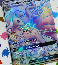 Alolan Ninetales GX SV53/SV94 Hidden Fates NM Pokemon Card - Image 2