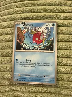 Pokemon TCG Magikarp Scarlet & Violet Base Set Print Error Card Near Mint - Image 1