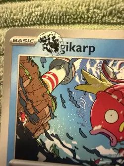 Pokemon TCG Magikarp Scarlet & Violet Base Set Print Error Card Near Mint - Image 3