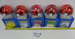 5 McDonalds Limited Edition Pokemon Balls with Gold Plated Trading Cards LOT NEW - Image 1