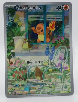 Pokemon Card Charmander SVP 44 Black Star Promo Full Art Illustration Rare - Image 1