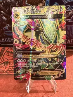 Pokemon TCG Mega-Rayquaza-EX Roaring Skies 2015 Holo Full Art Card 105/108 - Image 1
